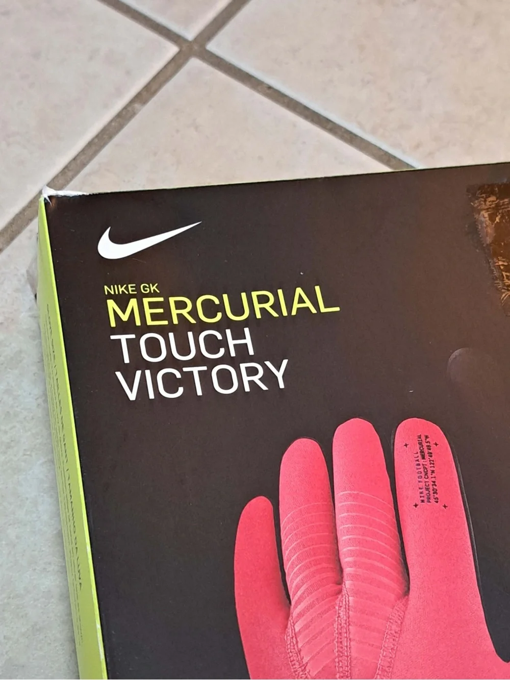 Nike GK Mercurial Touch Victory Goalkeeper Gloves - Size YOUTH Unisex sz 11